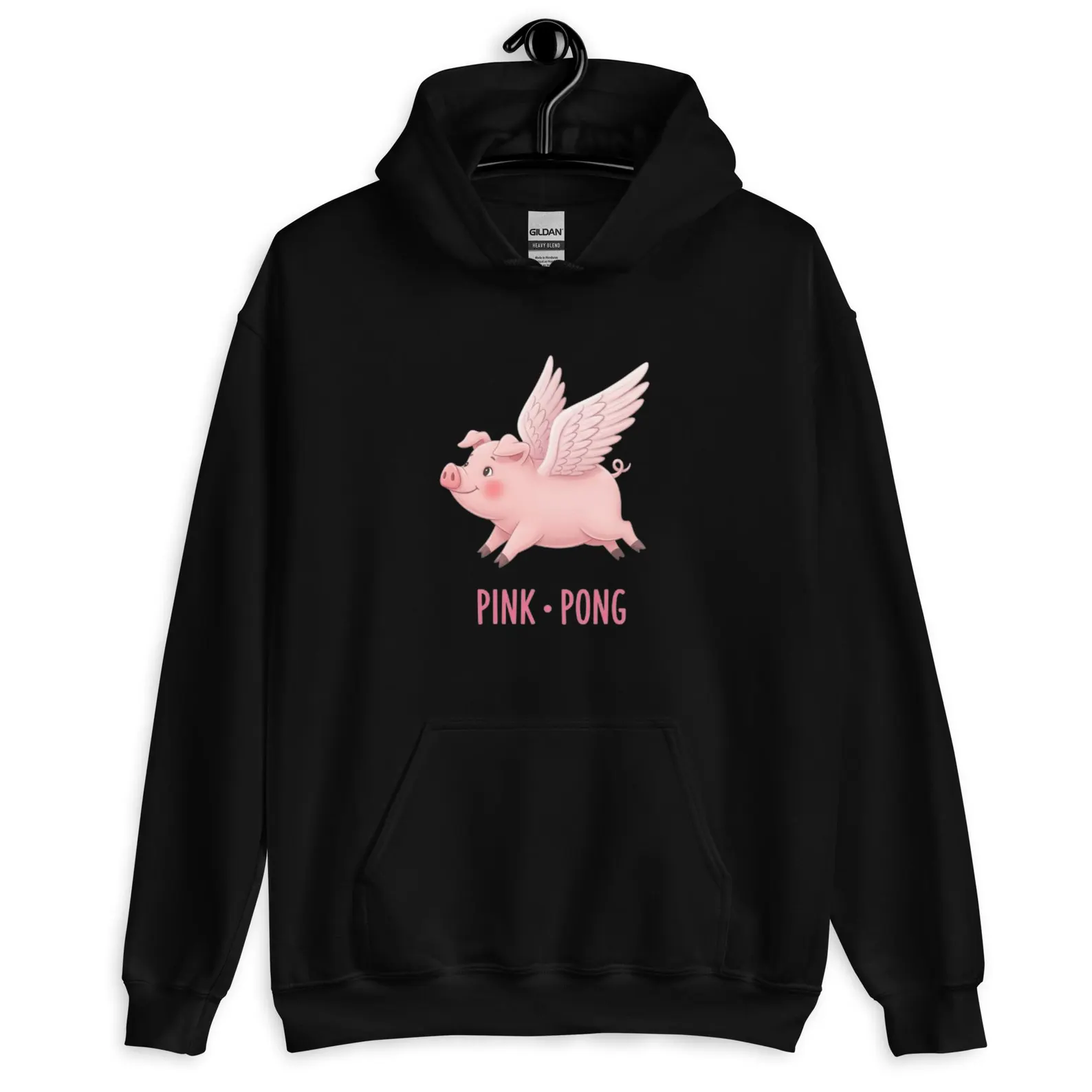 Sudadera con Capucha de Cerdo Volador